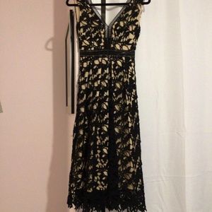 Beautiful black lace cut out dress